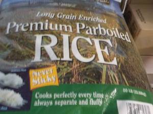 lot 309 image: 50 lb. Bag Premium Parboiled Rice...