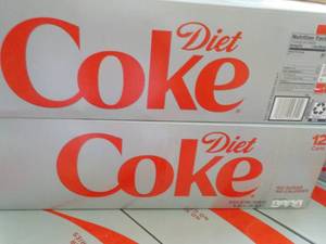lot 320 image: 2 x 12 packs Diet Coke - best date Mar 11 2024
