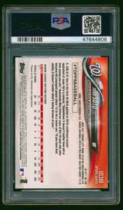 lot 8A image: 2018 Topps Update Juan Soto #300 Batting PSA Graded 9 Mint Baseball Card