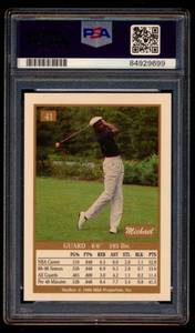 lot 23A image: Michael Jordan 1990 Skybox #41 PSA Graded 6 EX-MT Basketball Card