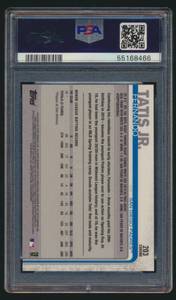 lot 24A image: Fernando Tatis Jr. RC PSA Graded 9 Mint 2019 Topps Chrome #203 Rookie Baseball Card