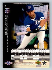 lot 63A image: Derek Jeter RC 1994 Upper Deck Tops Prospects #1 Rookie Baseball Card