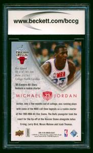 lot 6B image: Michael Jordan BCCG Graded 10 Mint 2009-10 Upper Deck MJ Legacy Collection Gold #7 Basketball Card