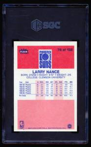 lot 14B image: 1986 Fleer Larry Nance #78 SGC Graded 7 NM Vintage Basketball Card