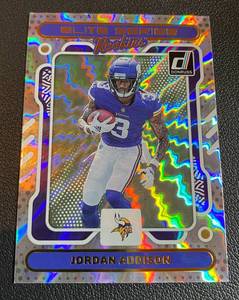 lot 49A image: Jordan Addison RC 2023 Donruss Elite Series Rookies #10 Rookie Minnesota Vikings Football Card