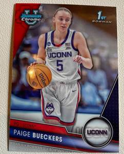 lot 60A image: Paige Bueckers RC 2024 Bowman 1st #90, MN Native Basketball Card