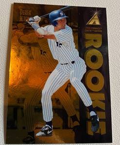lot 84A image: Derek Jeter Gold Foil RC 1995 Pinnacle Xenith #134 Rookie Baseball Card