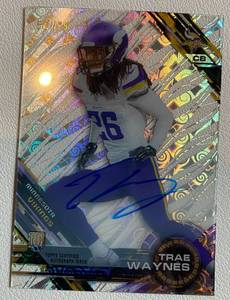 lot 87A image: Trae Waynes RC Auto Numbered 5199 2015 Topps Certified #43 Rookie Signed Minnesota Vikings Football Card