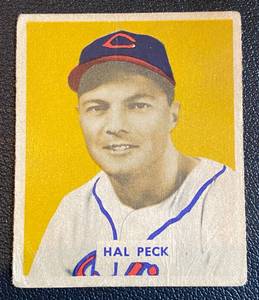 lot 105A image: 1949 Bowman Hal Pack #182 Vintage Baseball Card