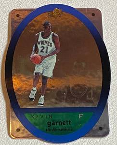 lot 107A image: Kevin Garnett 2nd Year Die Cut Holo 1996 Upper Deck SPx #31 Minnesota Timberwolves Basketball Card