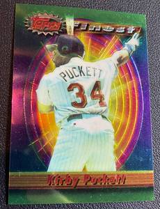 lot 125A image: Kirby Puckett 1994 Topps Finest #204 Minnesota Twins Baseball Card