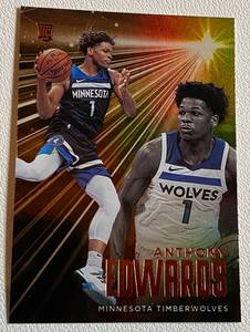 lot 128A image: Anthony Edwards Bronze RC 2020-21 Chronicles Essentials #203 Minnesota Timberwolves Basketball Card