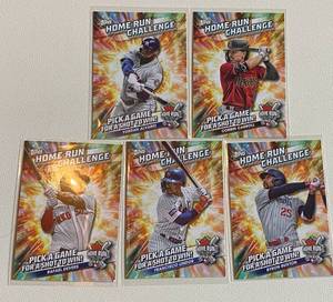 lot 142A image: 2024 Topps Home Run Challeng Lot of 4 with Byron Buxton Baseball Cards