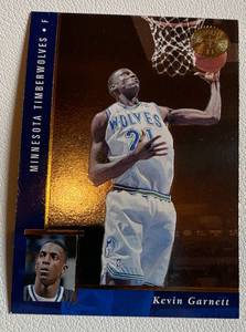 lot 160A image: Kevin Garnett RC 1996 Upper Deck SP #62 Rookie Minnesota Timberwolves Basketball Card