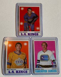 lot 174A image: 1970 Topps Hockey 3 Card Vintage Lot