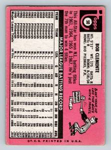 lot 13C image: Roberto Clemente 1969 Topps #50 Vintage Baseball Card