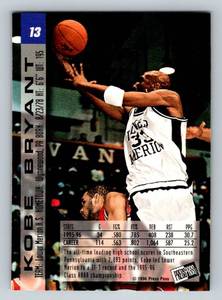 lot 34C image: Kobe Bryant RC 1996 Press Pass #13 Rookie Basketball Card
