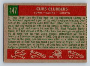 lot 46C image: 1959 Topps Cubs Clubbers with Ernie Banks #147 Vintage Baseball Card