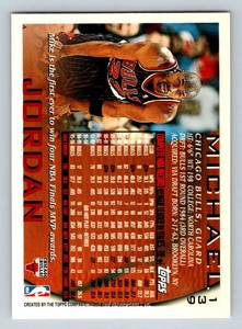 lot 60C image: Michael Jordan 1996 Topps #139 Basketball Card