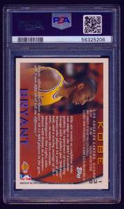 lot 3C image: Kobe Bryant RC PSA Graded 9 Mint 1996 Topps #138 Rookie Basketball Card