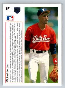 lot 7D image: Michael Jordan Baseball RC 1991 Upper Deck SP #SP1 Rookie Baseball Card