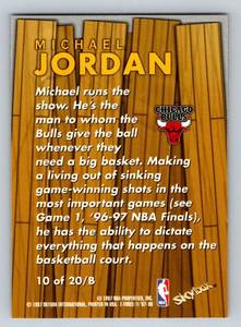 lot 35D image: Michael Jordan 1997 Skybox Z Force Boss Insert #10 Basketball Card