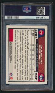 lot 13D image: 2008 Topps Chrome Tom Brady Refractor #TC163 PSA Graded 8NM-MT Football Card