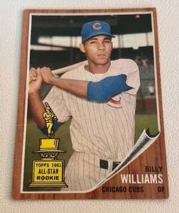 lot 6 image: 1962 Topps Billy Williams Rookie Cup #288 Vintage Baseball Card