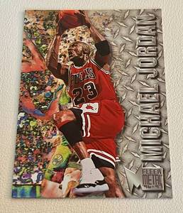 lot 12C image: Michael Jordan 1996-97 Fleer Metal #11 Basketball Card