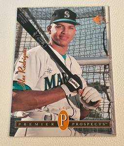 lot 16C image: Alex Rodriguez RC 1994 Upper Deck SP Premier Prospects #15 Rookie Baseball Card