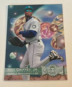 lot 39C image: Ken Griffey Jr. 1996 Fleer Metal Universe #107 Baseball Card