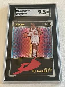 lot 15D image: 2020 Panini Recon Future Legends #6 RJ Barrett numbered 099199 SGC Graded 9.5 Mint Basketball Card