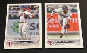 lot 59F image: Royce Lewis 2 RC Lot 2022 Topps Update #USC105 and #USC149 Rookie Baseball Minnesota Twins Cards