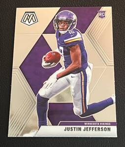 lot 134F image: Justin Jefferson RC 2929 Mosaic #209 Rookie Minnesota Vikings Football Card