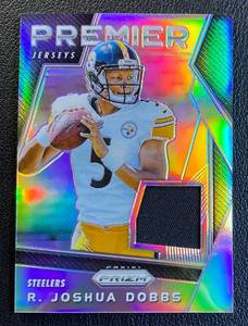 lot 12 image: Josh Dobbs RC Relic 2017 Prizm Premier Jerseys #36 Rookie Minnesota Vikings Football Card
