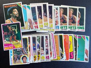 lot 65B image: 29 Card Vintage Basketball Lot 1972-1981