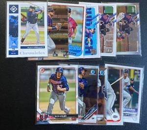 lot 68B image: Alex Kirilloff 11 Card RC Lot Rookie Minnesota Twins Baseball Cards