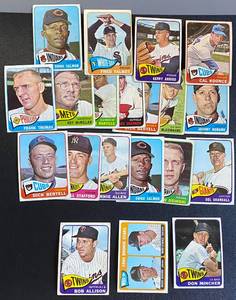 lot 23B image: 1965 Topps Baseball - 20 Card Lot, varying condition - Includes Bob Allison