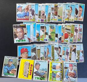 lot 25B image: 1967 Topps Baseball - 50 Card Lot, varying condition - Includes Battey, Versalles, Twins Rookies, and more
