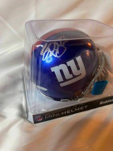 lot 14G image: Rashad Jennings Signed Mini Helmet with Tristar COA New York Giants Football