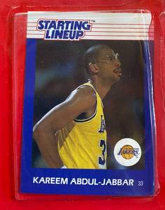lot 26G image: Kareem Abdul-Jabbar 1988 Starting Lineup Figure In Package with Card Basketball NBA -RARE