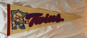 lot 36G image: Minnesota Twins Baseball Vintage Pennant
