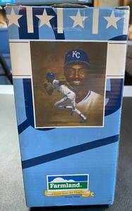 lot 55G image: Willie Wilson Bobblehead Kansas City Royals Baseball