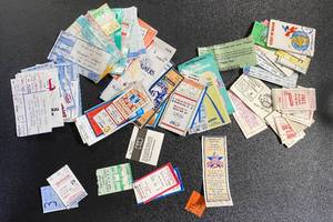 lot 60G image: Large Lot of Vintage Tickets and Stubs - 1985 All-Star Game, Minnesota Twins, Vikings, Tinberwolves, Concerts, University of Minnesots, and more