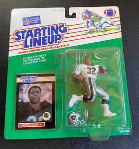 lot 62G image: Marcus Allen 1989 Starting Lineup Football Figure