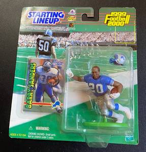 lot 63G image: Barry Sanders 1999 Starting Lineup Football Figure