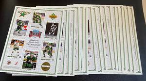 lot 65G image: (19) 1991-92 Upper Deck NHL Minnesota North Stars Dream Team - Numbered Limited Edition 19,000 Mader