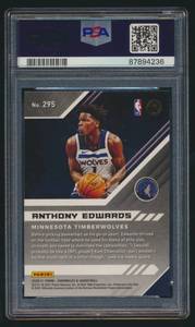 lot 3G image: Anthony Edwards RC PSA 10 Gem Mint 2020 Chronicles #298 Rookie Minnesota Timberwolves Basketball Card