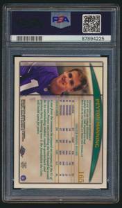 lot 9J image: Peyton Manning RC PSA 8 NM-MT 1998 Topps Chrome #165 Rookie Football Card