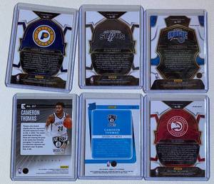 lot 84B image: 6 RC Basketball Lot of Young Stars -  Cameron Thomas, AJ Griffin, Andrew Nembhard, Blake Wesley and Caleb Houston